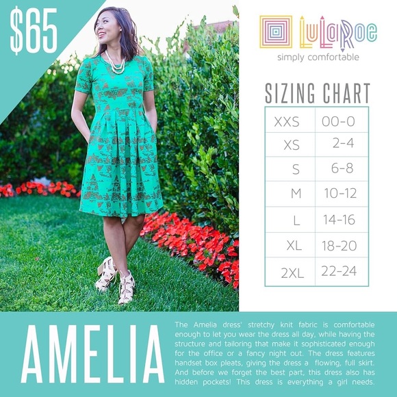 Lularoe Noir Amelia - Picture 3 of 4